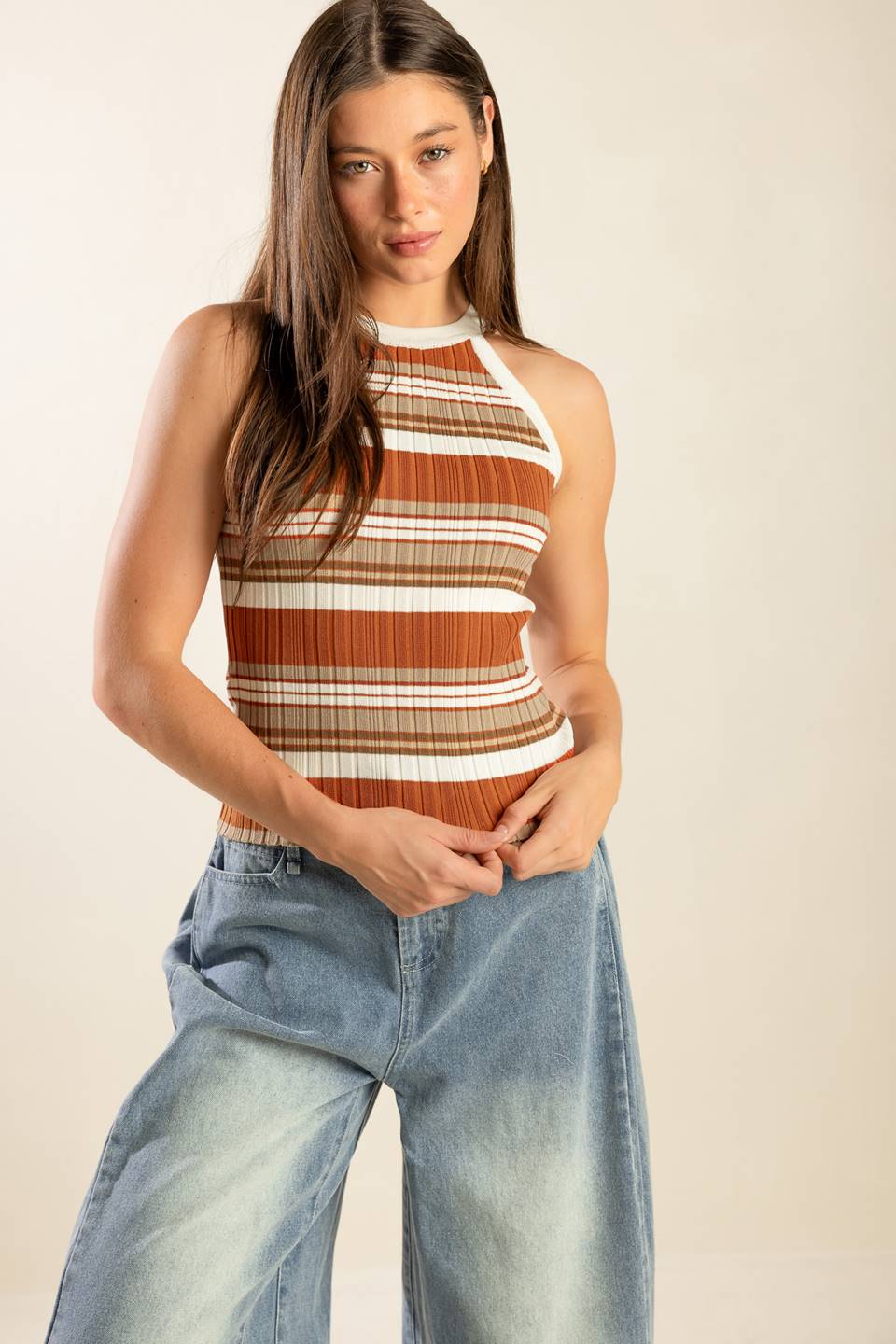 ANYTIME NOW SWEATER KNIT TOP Flying Tomato